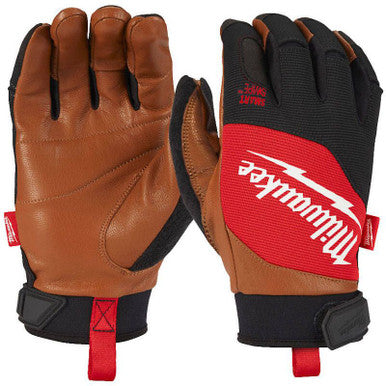 Milwaukee Hybrid Leather Work Gloves Large