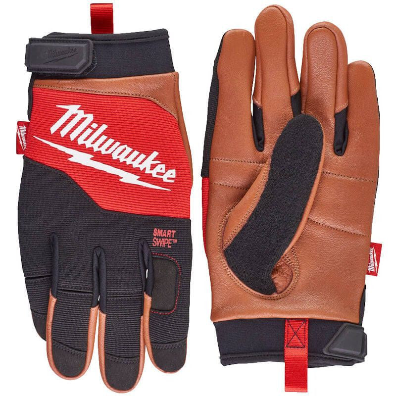 Milwaukee Hybrid Leather Work Gloves Large