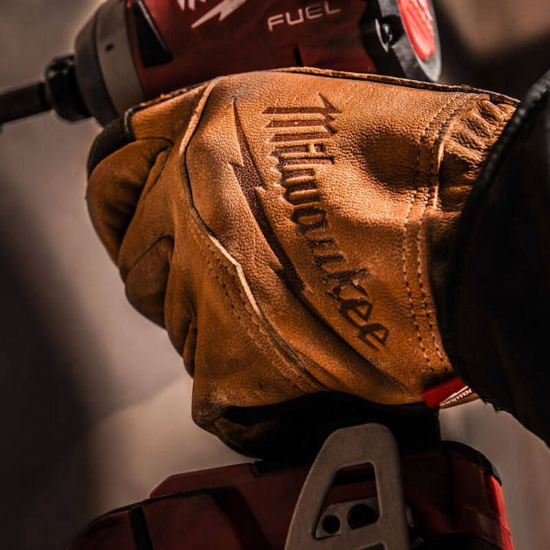 Milwaukee Leather Work Gloves - XXL