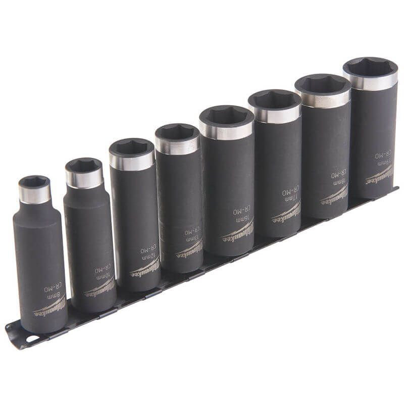 Milwaukee Shockwave 3/8 Socket Set long - 8pc