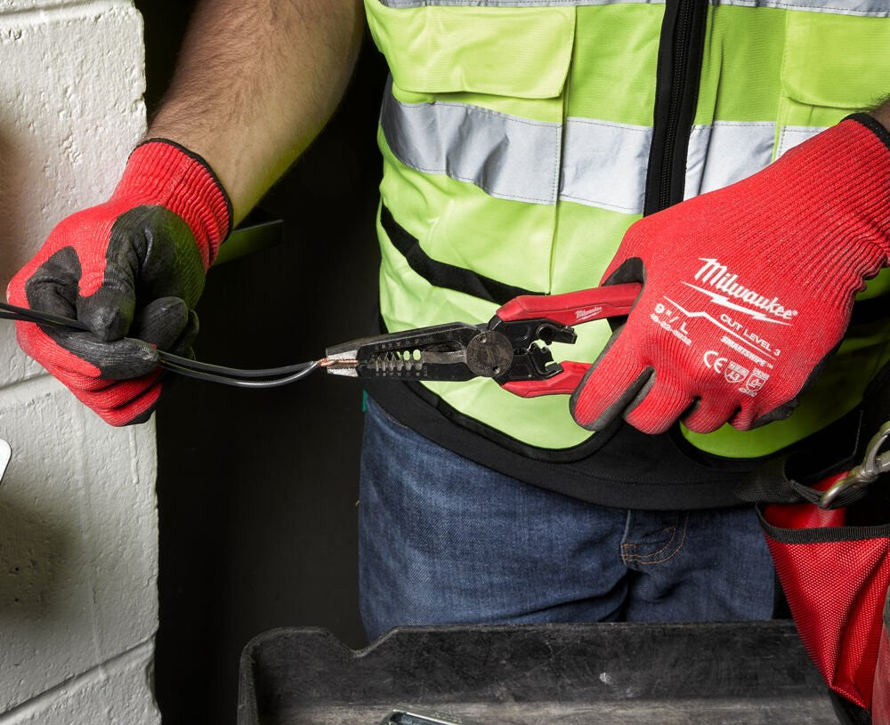 Milwaukee 7in1 Combination Wire Stripping Plier 0.75mm²-6.0 mm²