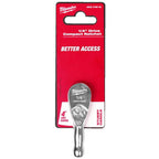 Milwaukee 1/4in Drive Compact Ratchet - 76mm
