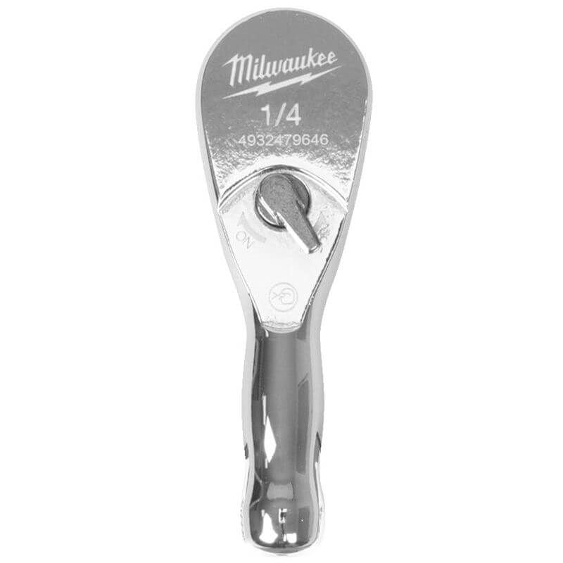 Milwaukee 1/4in Drive Compact Ratchet - 76mm