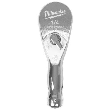 Milwaukee 1/4in Drive Compact Ratchet - 76mm