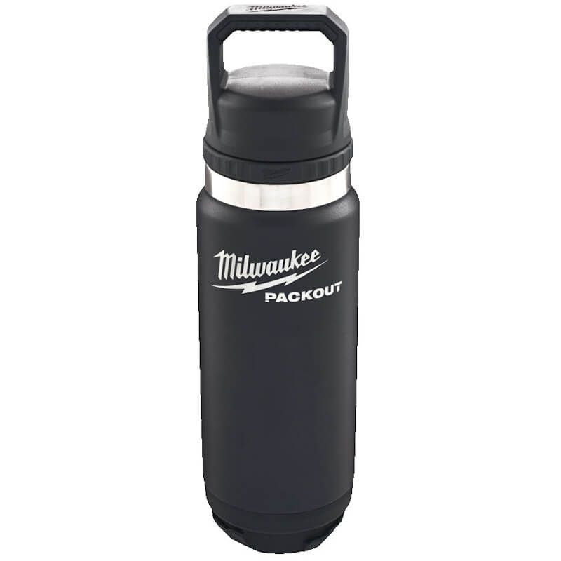 Milwaukee Packout 710ml Bottle with Chug Lid - Black
