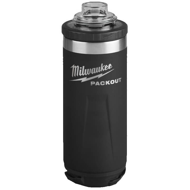 Milwaukee Packout 710ml Bottle with Chug Lid - Black