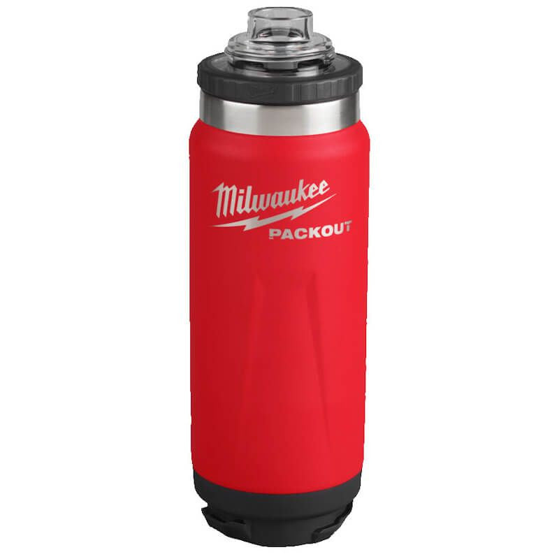 Milwaukee Packout Bottle 532ml Chug Lid - Red