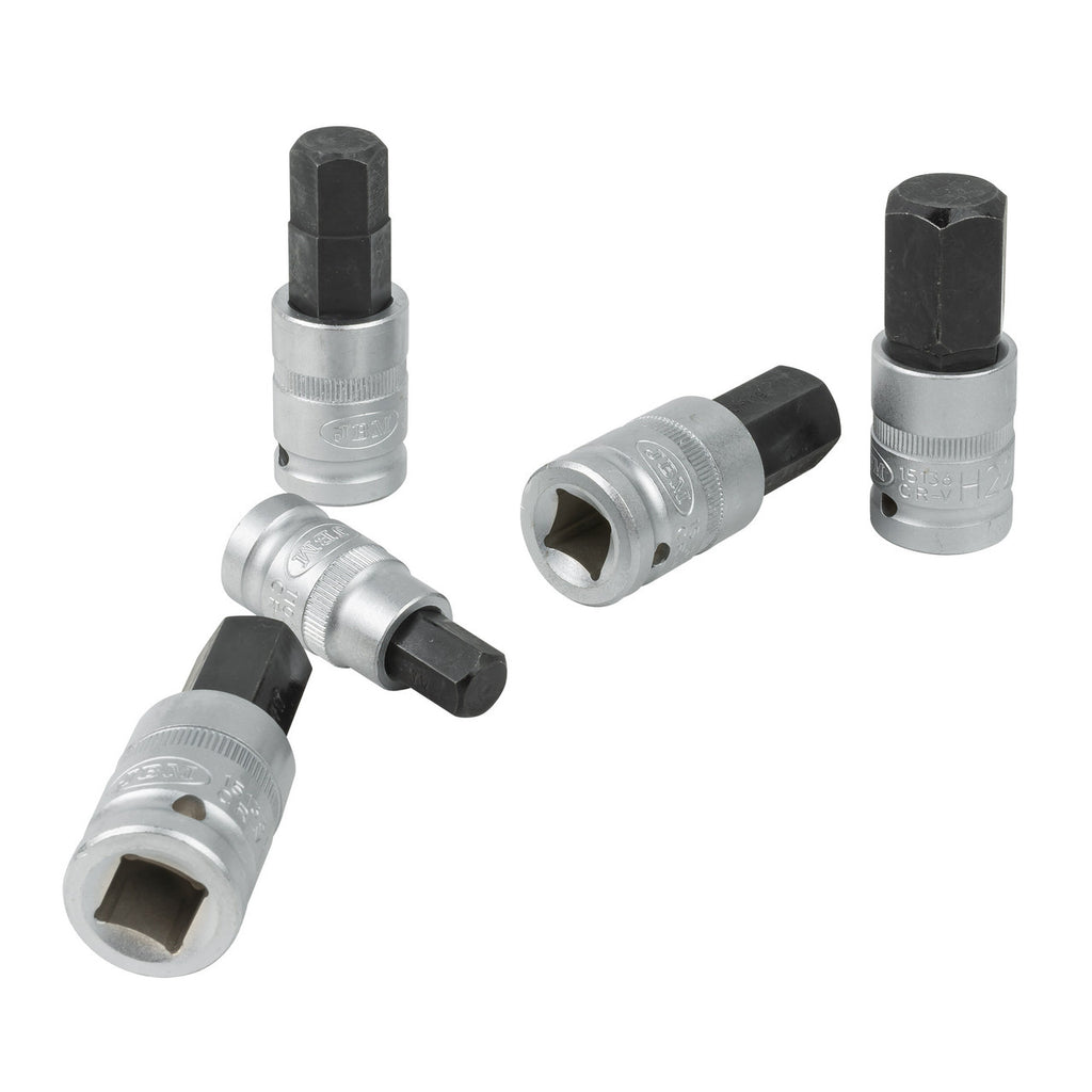 JBM Tools 12pc 1/2in Hexagonal Bit Sockets