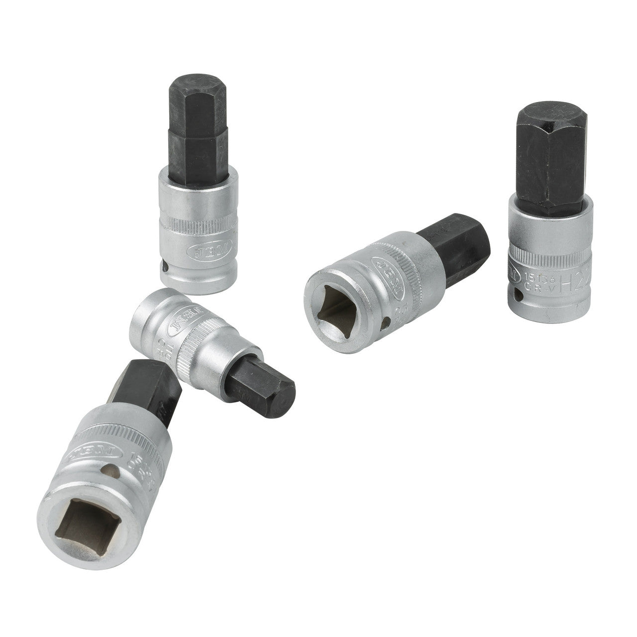 JBM Tools 12pc 1/2in Hexagonal Bit Sockets