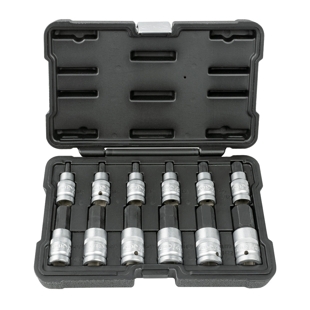 JBM Tools 12pc 1/2in Hexagonal Bit Sockets