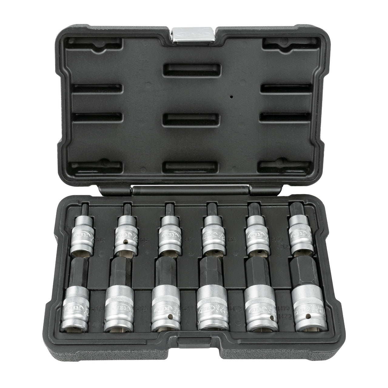 JBM Tools 12pc 1/2in Hexagonal Bit Sockets
