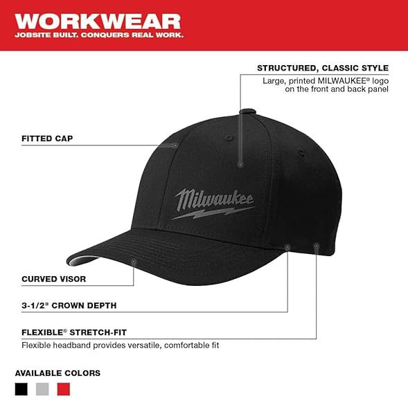 Milwaukee Flexfit Cap Black
