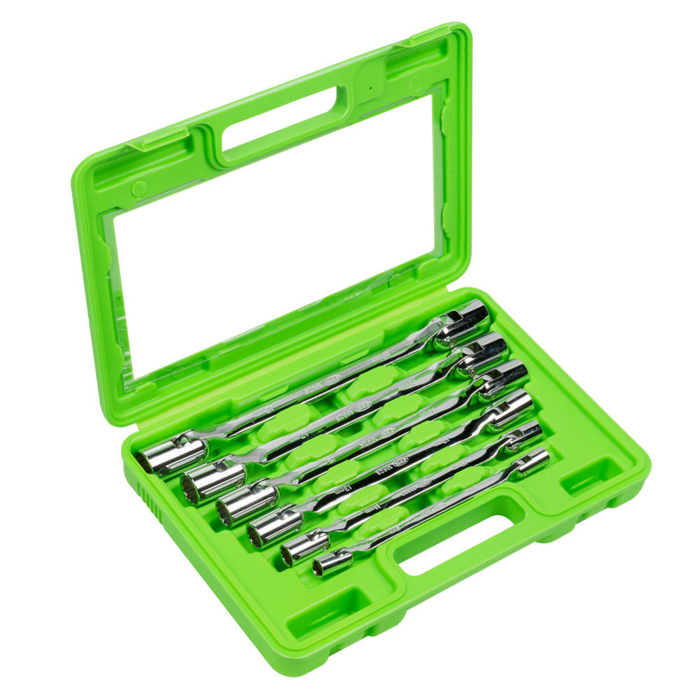 JBM Tools 6pc 12pt Double Swivel Socket Wrench Set