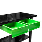 JBM Tools Work Bench With 2 Drawers Black & Green