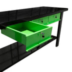JBM Tools Work Bench with 3 Drawers Black & Green