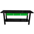 JBM Tools Work Bench with 3 Drawers Black & Green