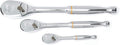 Gearwrench 3Pc 90T Ratchet Set Full Polish  1/4, 3/8, 1/2