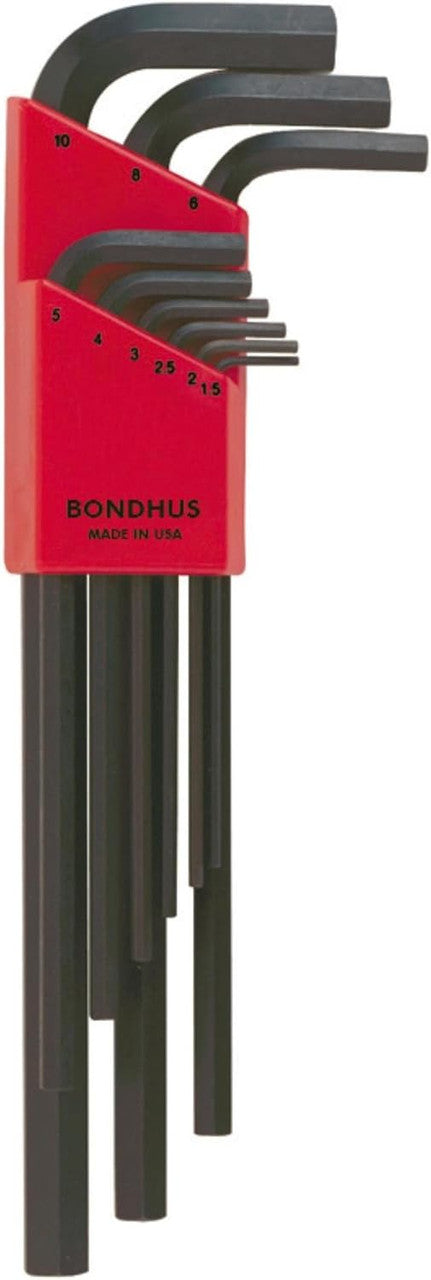 Bondhus Hex Key L-Wrench 9pc 1.5mm-10mm