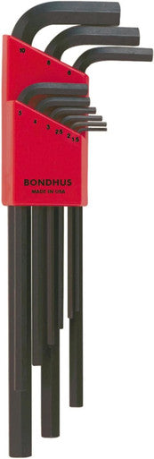 Bondhus Hex Key L-Wrench 9pc 1.5mm-10mm