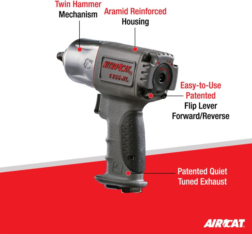 AirCat Nitrocat Impact Wrench Composite 3/8 Drive