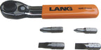 Lang Tools 5pc Ratchet Fine Tooth Bit Wrench Set