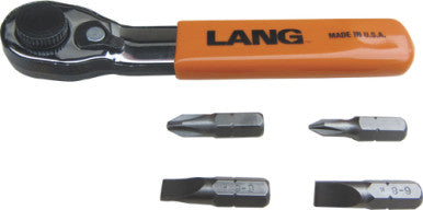 Lang Tools 5pc Ratchet Fine Tooth Bit Wrench Set
