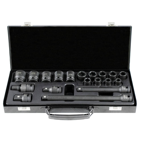 JBM Tools 19pc 1/2 Dr Impact 6pt Socket & Adaptor Set