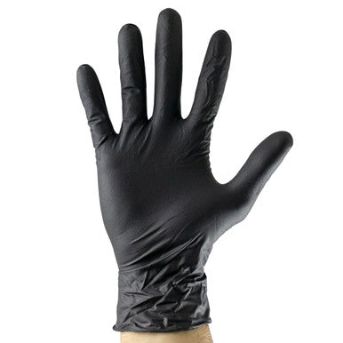 JBM Tools Black Nitrile Disposable Gloves 3.5mil 100pc Large