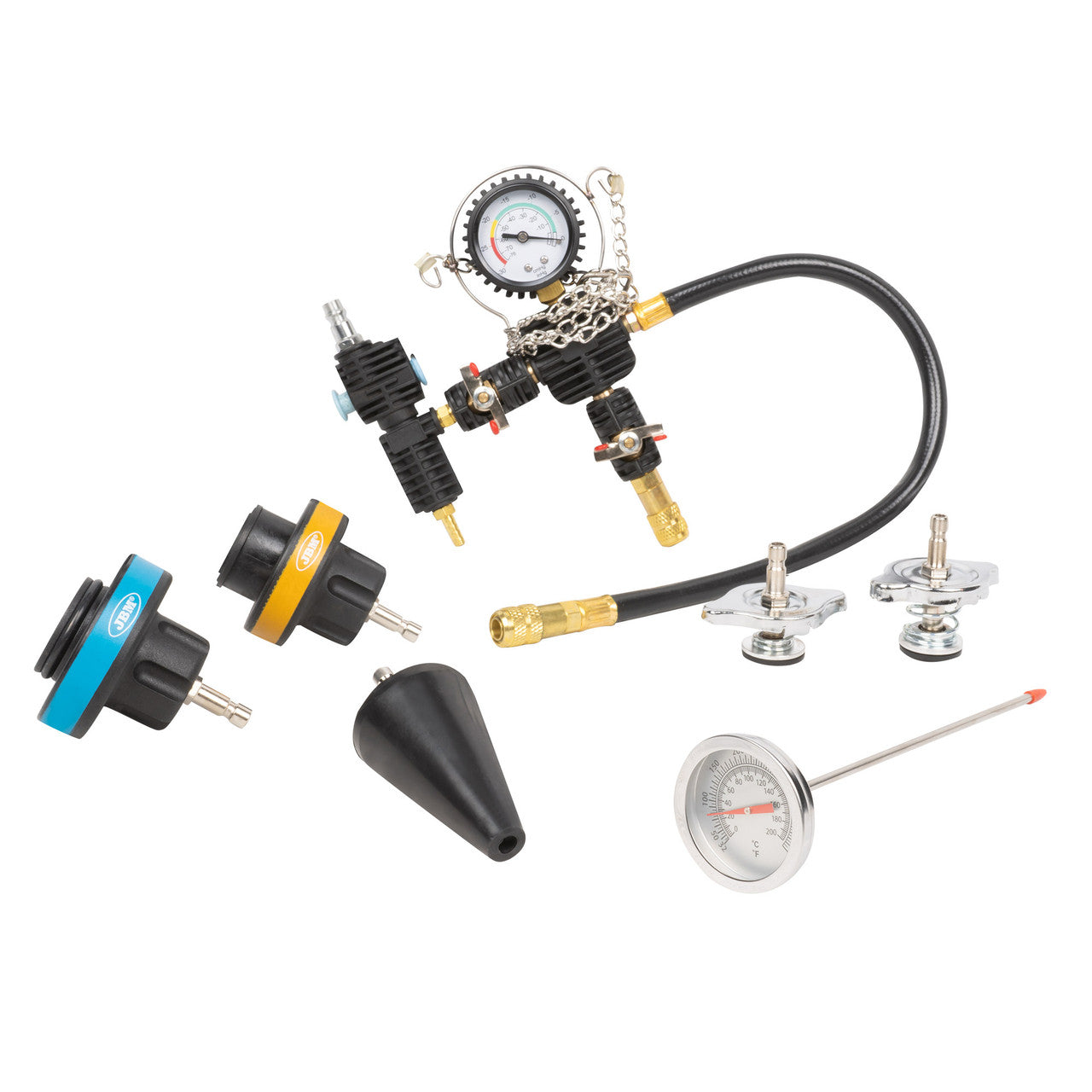 JBM Tools Cooling System Pressure Leakage Tester Kit 24pc