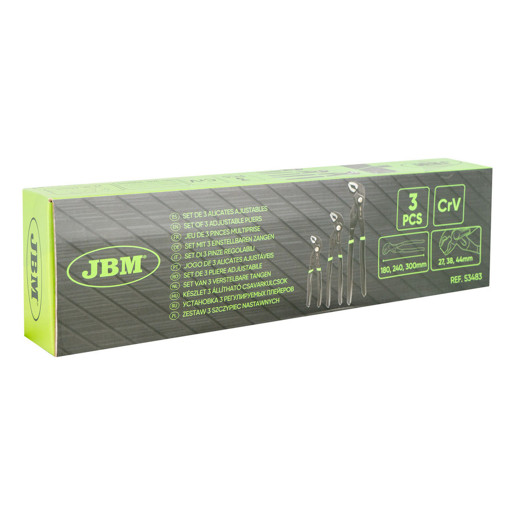 JBM Tools 3pc Adjustable Plier Set