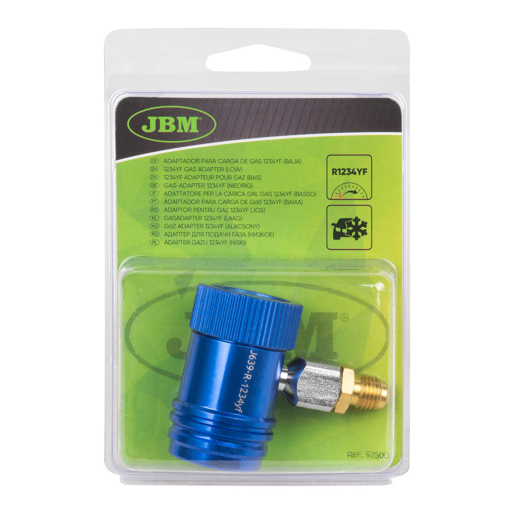 JBM Tools 1234YF Gas Adaptor (Low) Blue