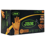 JBM Tools Orange Diamond Nitrile Disposable Gloves 100pc Size L