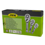 JBM Tools 3pc Stubby Ratchet Set