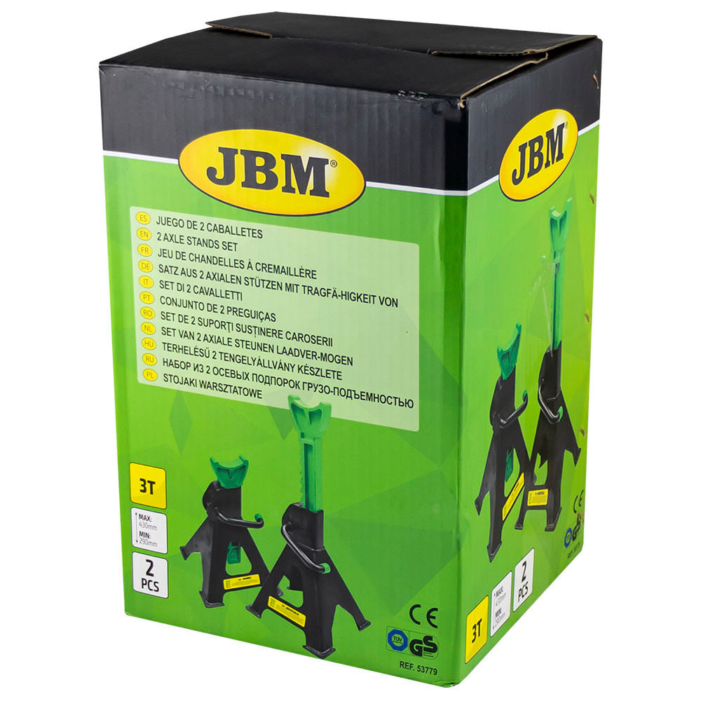 JBM Tools Axle Stands Pair 3T