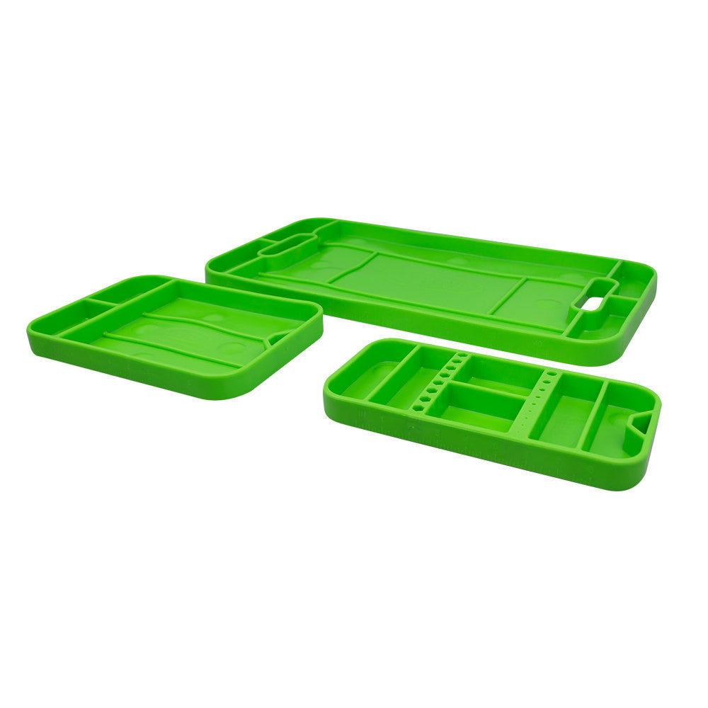 JBM Tools Non-Slip Flexible Soft Rubber Tool Trays 3pc