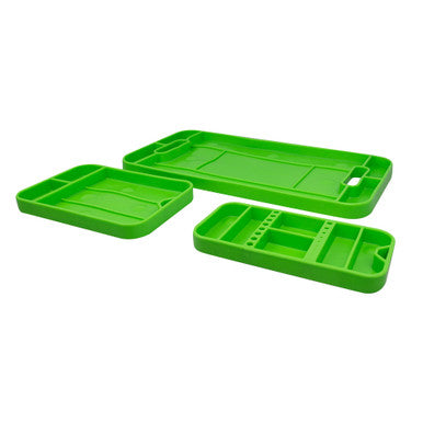 JBM Tools Non-Slip Flexible Soft Rubber Tool Trays 3pc
