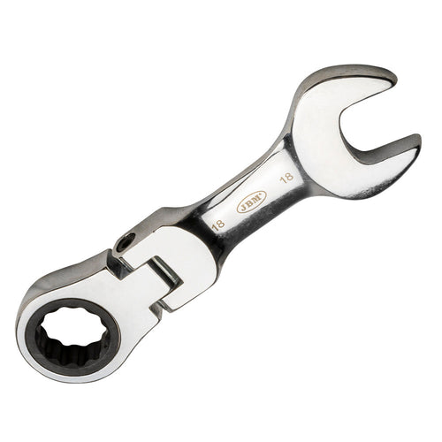 JBM Tools 12pc Stubby Flex Ratchet Ring Spanner Set