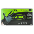 JBM Tools Black Nitrile Disposable Gloves 3.5mil 100pc Medium