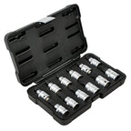 JBM Tools 12pc 1/2 Dr Spline Bit Socket Set M4-M20