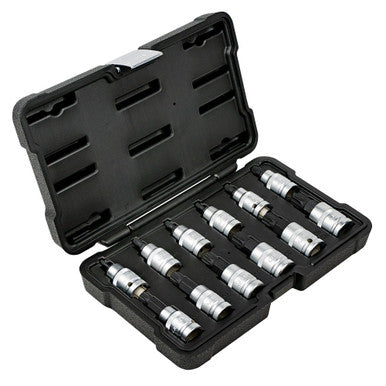 JBM Tools 12pc 1/2 Dr Spline Bit Socket Set M4-M20