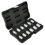 JBM Tools 12pc 1/2 Dr Spline Bit Socket Set M4-M20