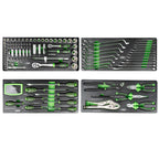 JBM Tools Portable Metal Tool Box 3dr with Tools 143pc