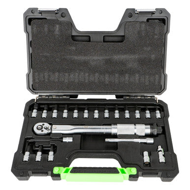 JBM Tools 21pc 1/4 Dr Socket Bit Set With Torque Wrench
