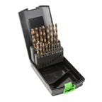 JBM Tools 19pc Cobalt Twist Drill Bit Case 1-10mm
