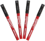 Milwaukee INKZALL Jobsite Fine Tip Black Pens - 4pc 48223164