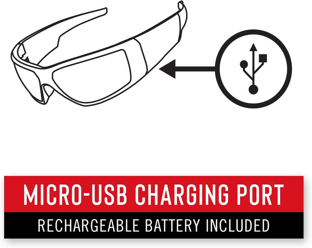 Coast Rechargeable Inspection Beam Safety Glasses