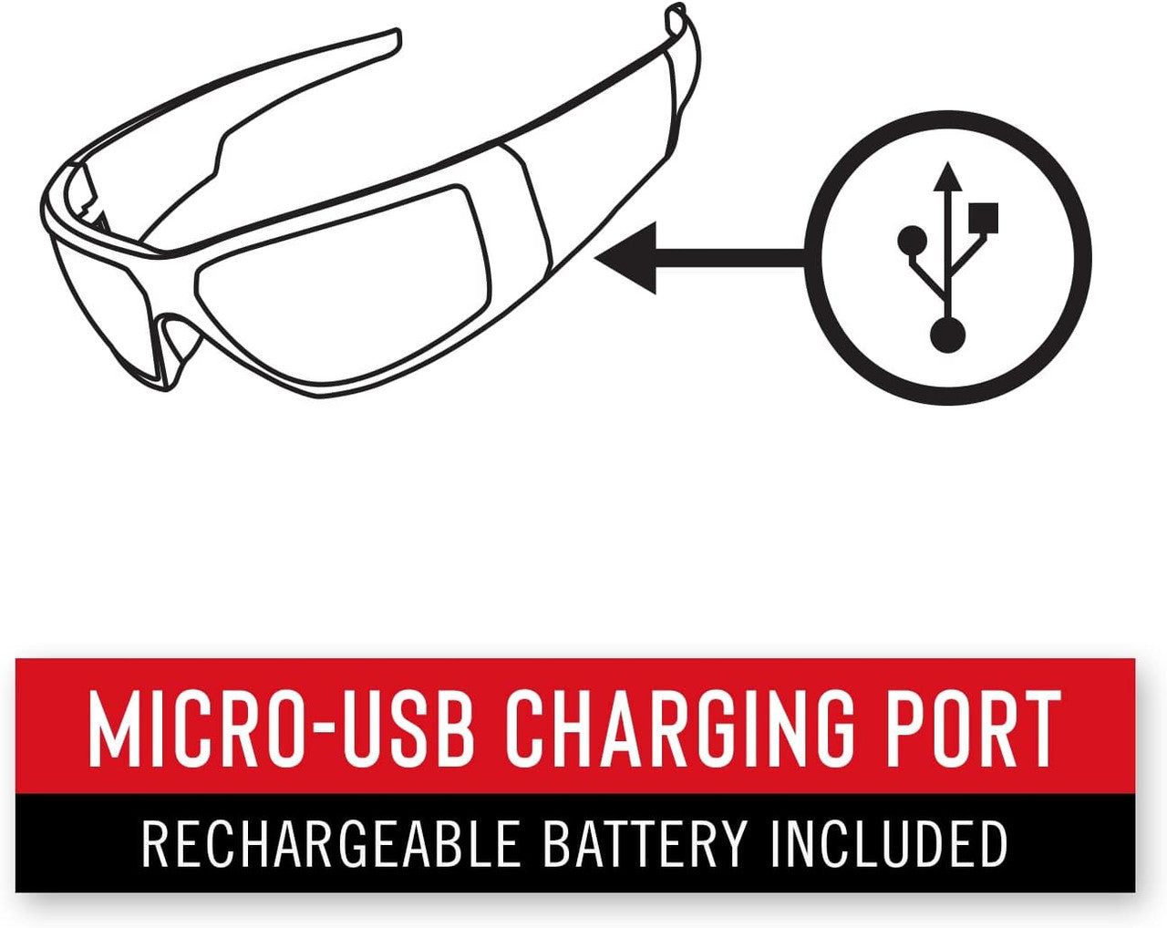 Coast Rechargeable Inspection Beam Safety Glasses