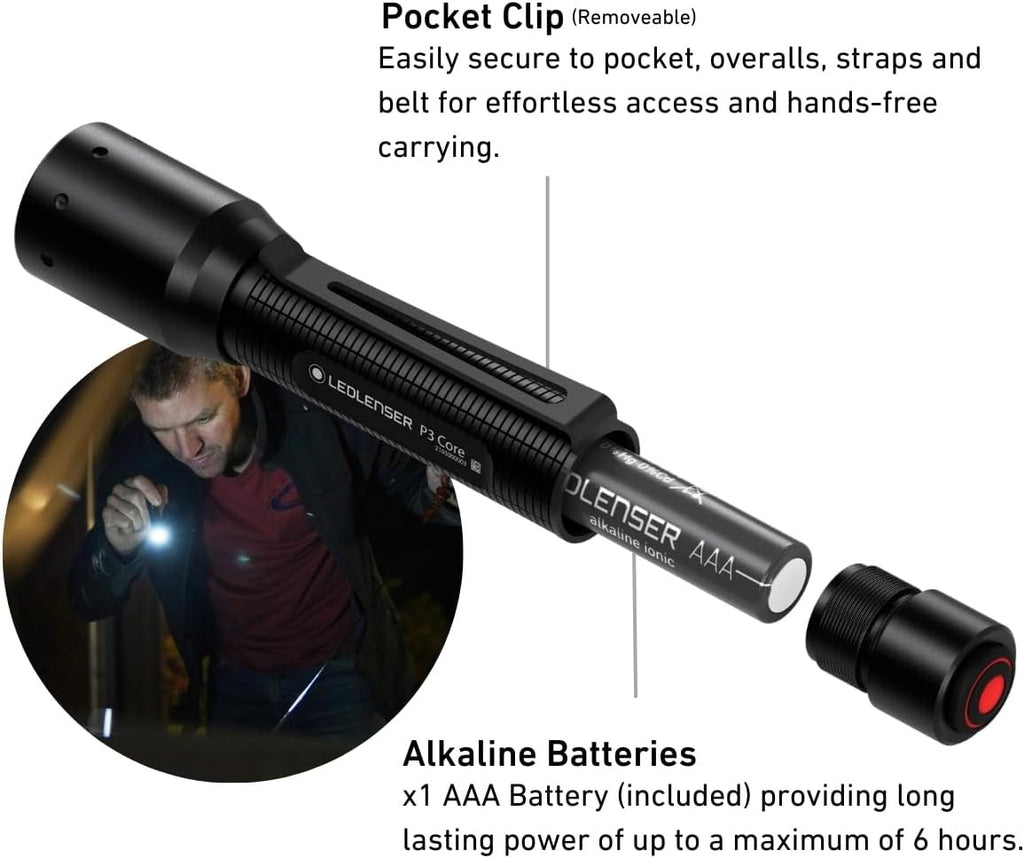 Led Lenser P3 CORE LED Torch (CS90)