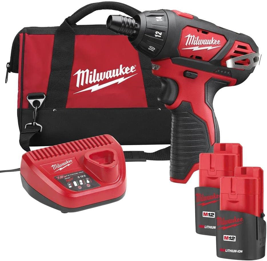Milwaukee M12 Sub Compact Screwdriver - Kit