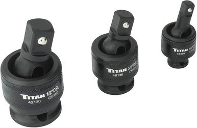 Titan 3Pc Impact Socket Universal Joint Set